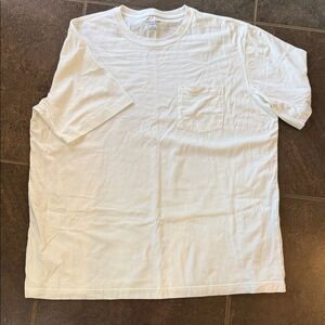 Lands' End White Short Sleeve Super T. Men’s XL. EUC.